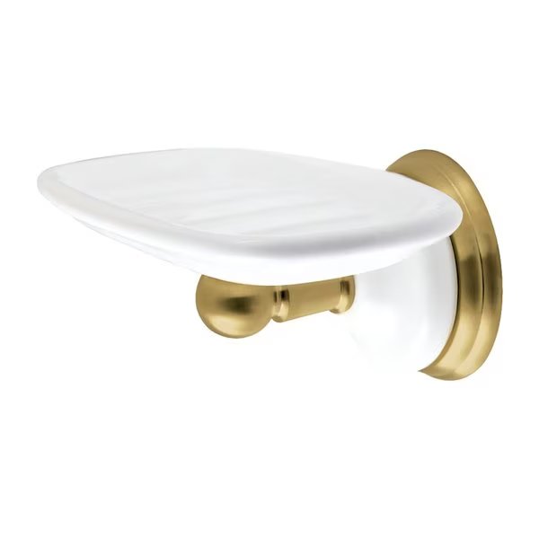 WallMount Soap Dish Holder, Brushed Brass, Kingston Brass, Mfr#: BA1115BB